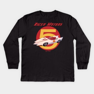 Racer Motors Mach 5 Kids Long Sleeve T-Shirt